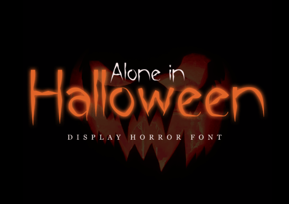 Alone in Halloween Font: A Spooky Display Type for Bold Designs
