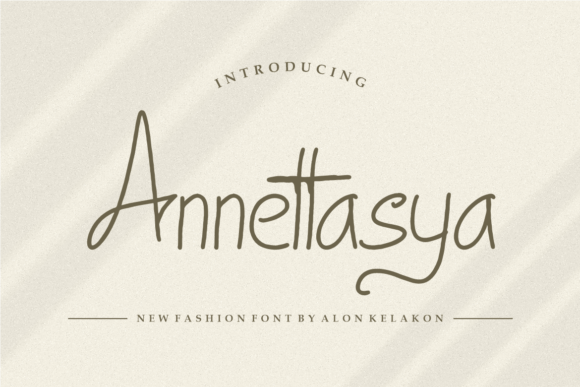 Annettasya: The Playful Handwritten Font That Elevates Your Design