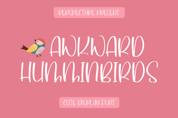Awkward Humminbirds Font for Branding and Creative Projects