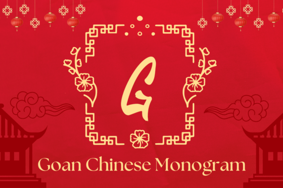 Goan Chinese Monogram Font for Creative Makers
