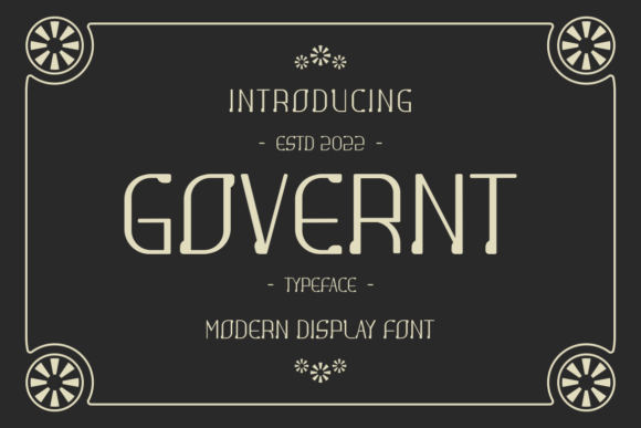 Goverent Font: A Bold Slab Serif for Branding Projects