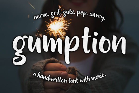 Gumption Display Font for Stronger Campaign Headlines