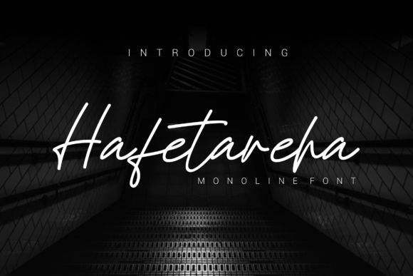 Hafetareha: A Slim Script Font for Creative Branding Projects