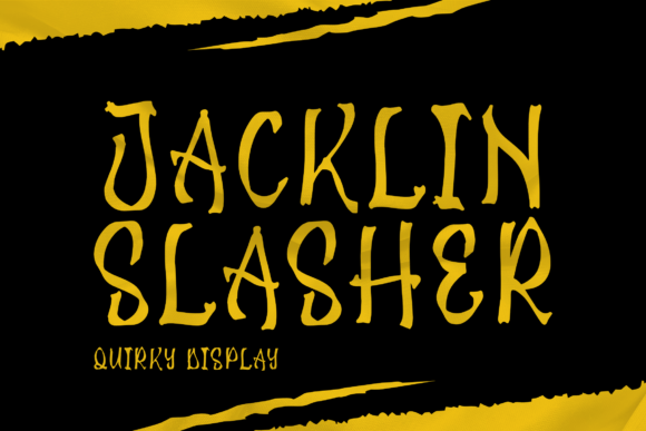 Jacklin Slasher Font for Business Branding