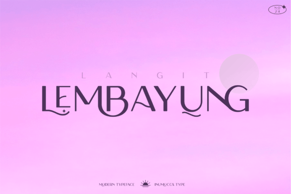 Langit Lembayung: A Modern Display Font for Memorable Branding