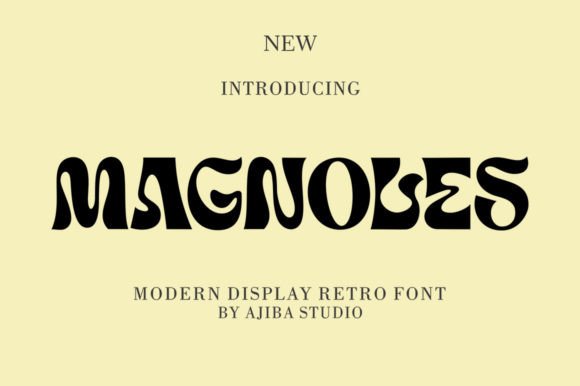 Magnoles Font Review: A Retro Display Typeface for Creative Projects