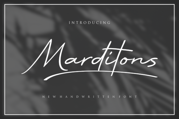 Marditons Font: Elegance in Every Curve
