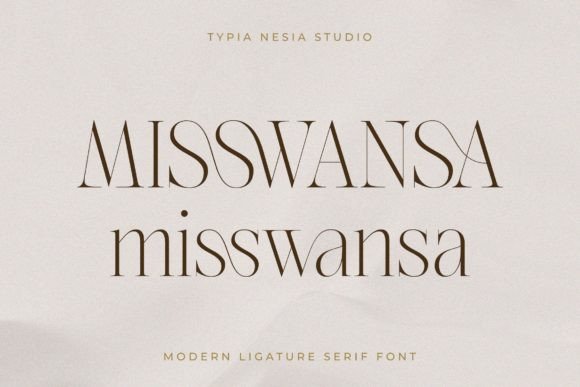 Misswansa Font: A Stylish Serif for Small Business Branding