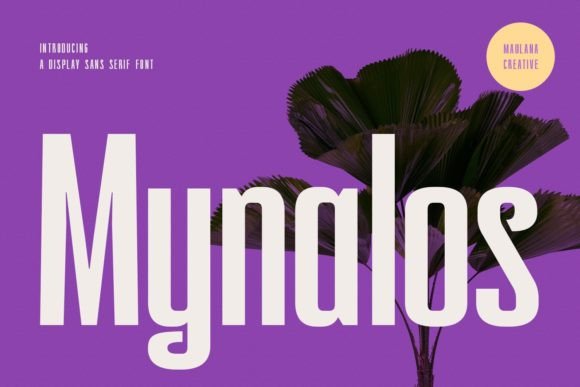 Mynalos Font for Modern Editorial Design