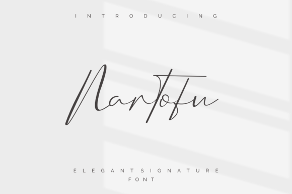 Nartofu: A Handwritten Font for Business Elegance