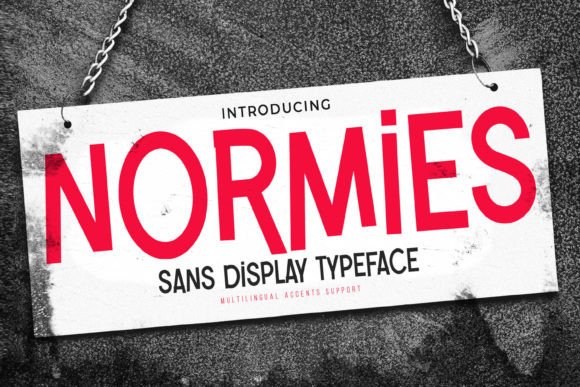 Normies Font Review: A Textured Typeface for Authentic Creations