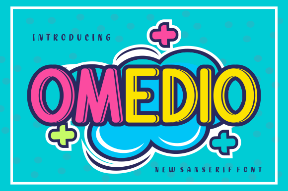 Omedio: A Playful Sans Serif Font for Creative Projects