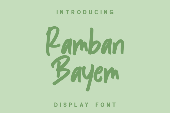 Ramban Bayem Font for Joyful Editorial Design