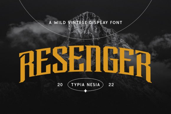 Resenger Font: A Bold Slab Serif for Editorial Design