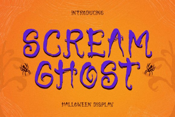 Scream Ghost Font for Halloween-Themed Web Design