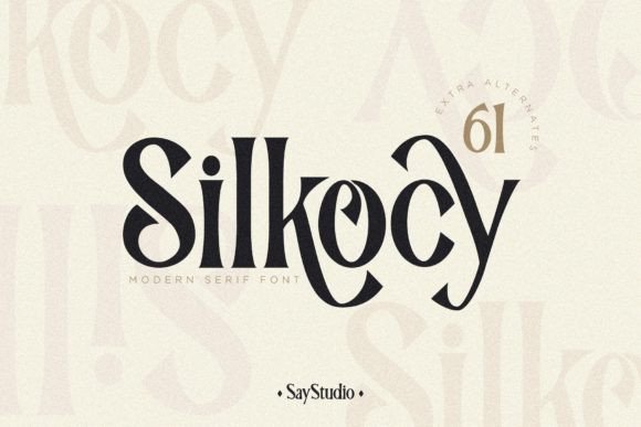 Silkocy: A Modern Serif Font for Bold Branding and Display Typography