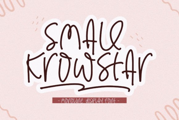Small Krowstar: A Whimsical Handwritten Font for Digital Design