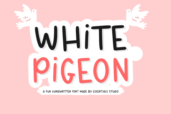 White Pigeon Font: A Handwritten Typeface for Creative Branding