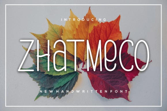 Zhatmeco Font for Creative Branding and Handmade Projects